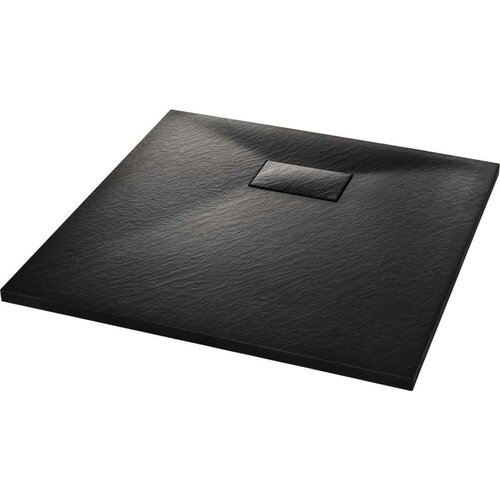 VidaXL Kada za tu&amp;scaron; SMC crna 90 x 90 cm Slike