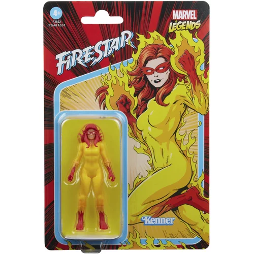 Hasbro Marvel Legends Series 3,75-palčna Retro 375 zbirka Firestar akcijska figura, igrače za otroke od 4. leta dalje, večbarvna, ena velikost (F3822), (20837861)