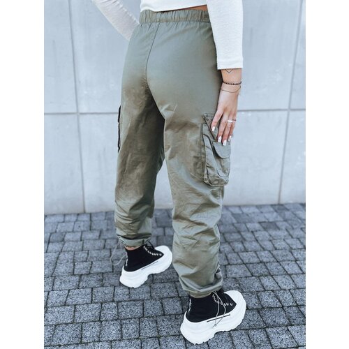 DStreet MIRI Womens Parachute Pants Green Slike