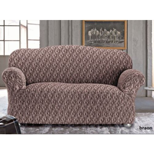 Olimp Sport Elastična presvlaka za dvosed braon Cene