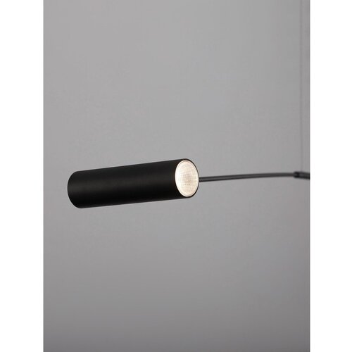 Nova Luce Mat črna kovinska LED stoječa svetilka (vi&amp;scaron;ina 250 cm) Voice &amp;ndash; Slike