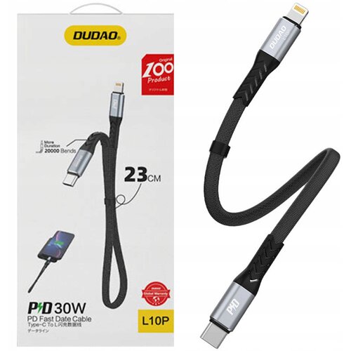 Dudao KABEL ZA LIGHTNING USB-C PD 20W ZA IPHONE IPAD 0.23M FAST, (5000310954) Cene
