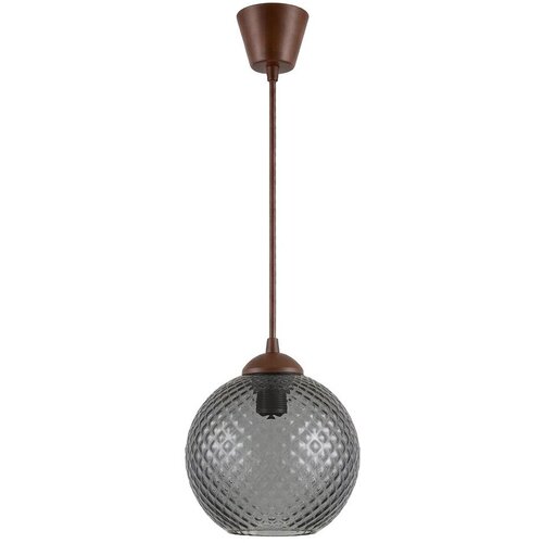 Brilagi LED luster na sajli R GLASS 1xE27/60W/230V &amp;Oslash; 18 cm braon/zadimljeno siva Slike