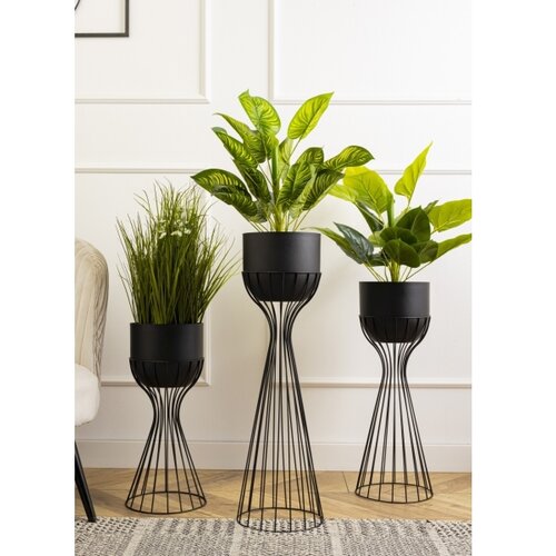  saksija za cveće LOFT 46x20 cm crna Slike