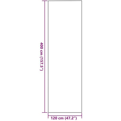  Otirač Rectangular Antracit 120x400 cm Slike