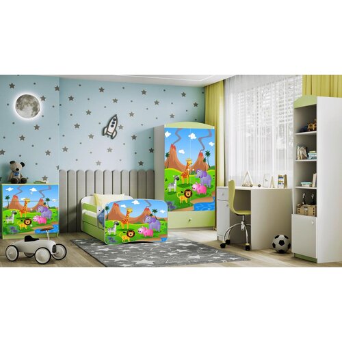 MID.YOU Otro&amp;scaron;ka Postelja Babydreams, Bela, Zelena, 80x160cm Slike