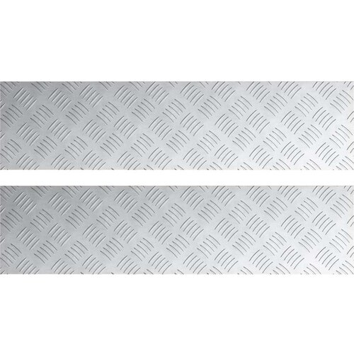 vidaXL Srebrna Aluminij 80 x 20 x 0.3 cm Alum. stepenice Pravokutne Cijene