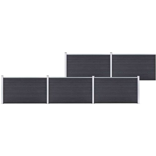  Ograda od WPC-a 872 x 106 cm siva Cene