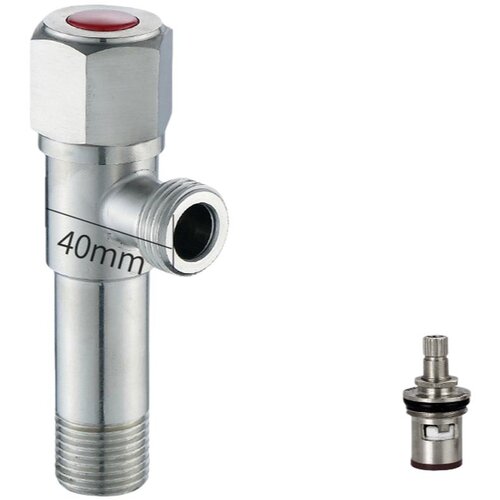 INF Hot and Cold Angle Valve with Ceramic Cartridge, G1/2 Threaded Red, (5000158186) Cene
