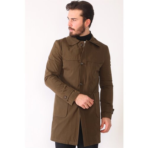 Dewberry PLT8392 MEN&amp;#039;S TOPCOAT-KHAKI Slike