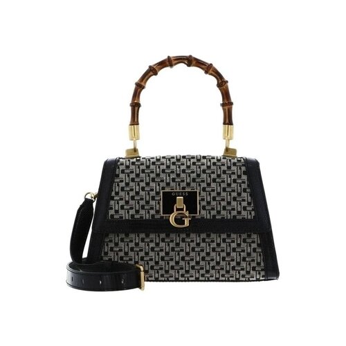 Guess Ročne torbice STEPHI BAMBOO FLAP Črna Cene