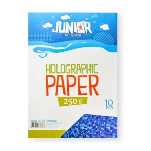 Junior jolly holographic paper papir hologramski a4 250g 10k - odaberite nijansu plava ( 136168 ) Cene