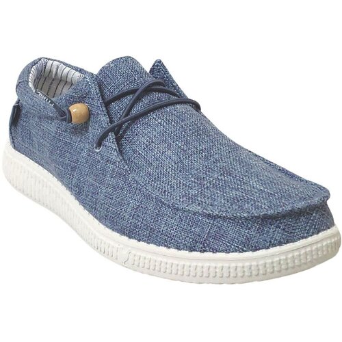 Pitas Mokasini Wallabi linen Modra Slike