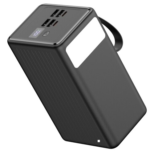 Power bank 70 000 mAh, 20 W PD, 4&amp;times; USB-A + 2&amp;times; USB-C, sa LED svetiljkom i USB-C kablom 1 m Slike