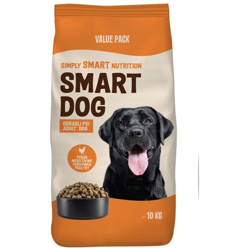 SMART DOG kompletna suva hrana za odrasle pse, živina 10kg Cene