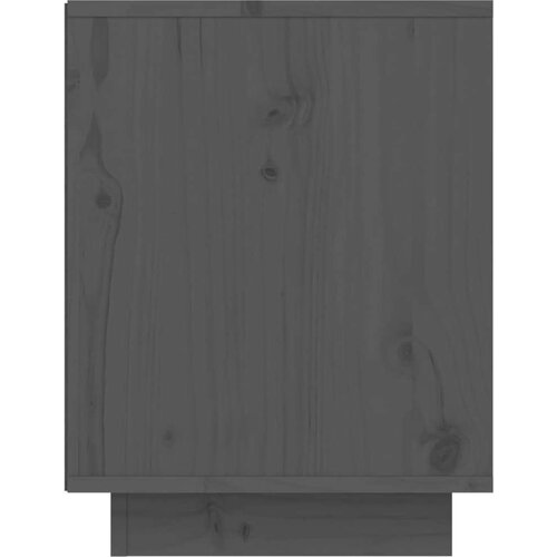 vidaXL omarica za čevlje siva 60x34x45 cm trdna borovina Cene
