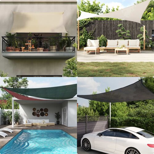 vidaXL Jedro za zaštitu od sunca 160 g/m² pravokutno 3 5x4 5 m HDPE Cijene