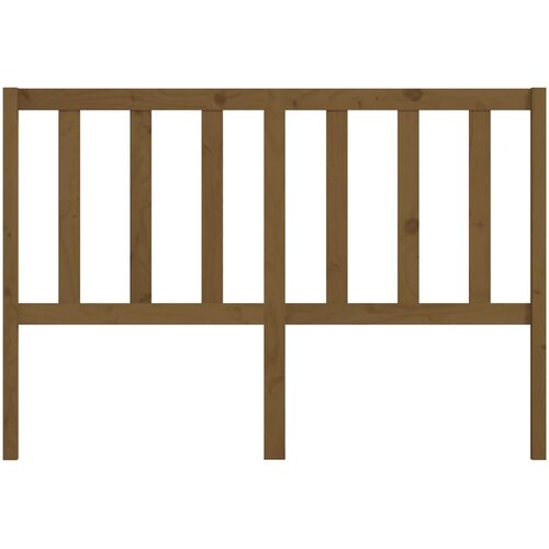  Uzglavlje za krevet boja meda 166 x 4 x 100 cm masivna borovina Slike