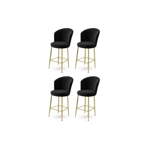 Hanah home Set barskih stolica Alta, 4 dijela, Crna Cijene