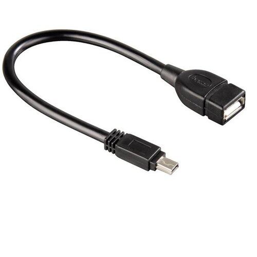 Hama usb kabl, mini usb-b muški na usb-a ženski, 10cm Cene