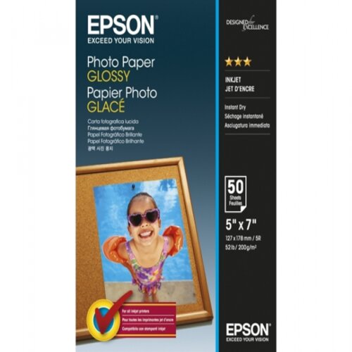 Epson Photo Paper Glossy 13x18 cm 50 Sheets 200 g Slike
