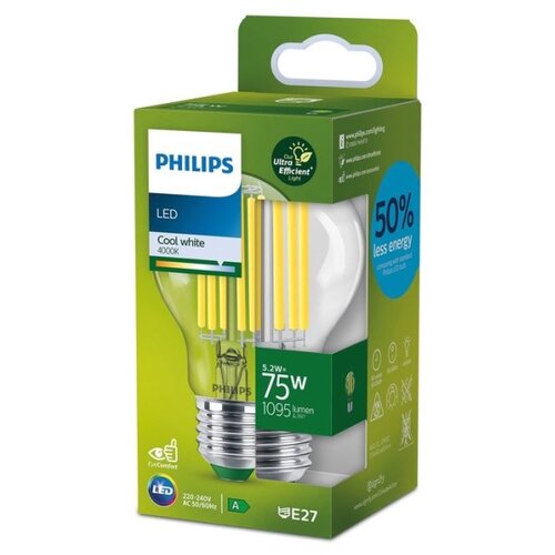 Philips led sijalica filament A60 E27/5,2W/230V 4000K Slike