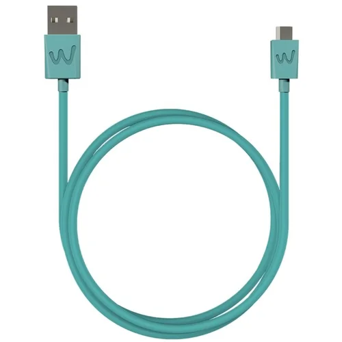 Wiko 2m kabel za polnjenje in sinhronizacijo iz mikro usb v usb 2.0, modra, (21683675)