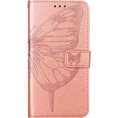 Chameleon Preklopna torbica Samsung Galaxy S23 FE, WLGO-Butterfly, roza-zlata Slike