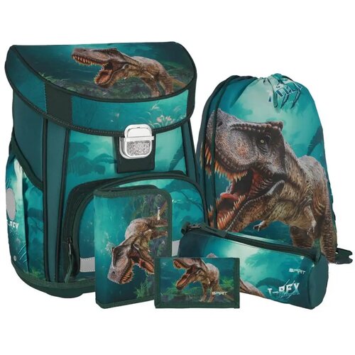 Spirit &scaron;kolska torba s motivom t-rexa, ruksak set od 5 komada 38x17x28cm Cijene