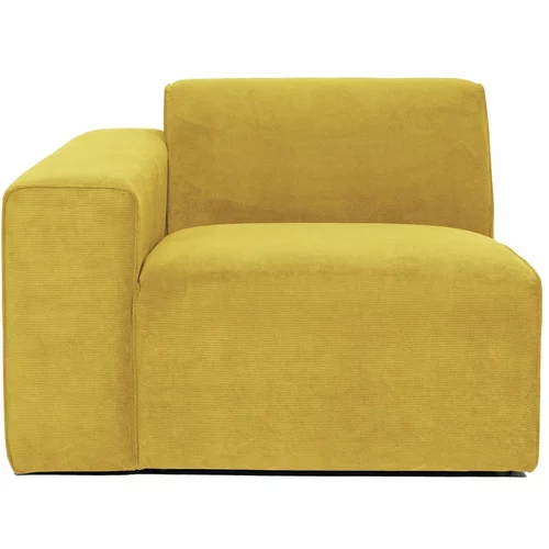 Scandic gorčično rumen končni modul kavča Sting, 101 cm, levi kot