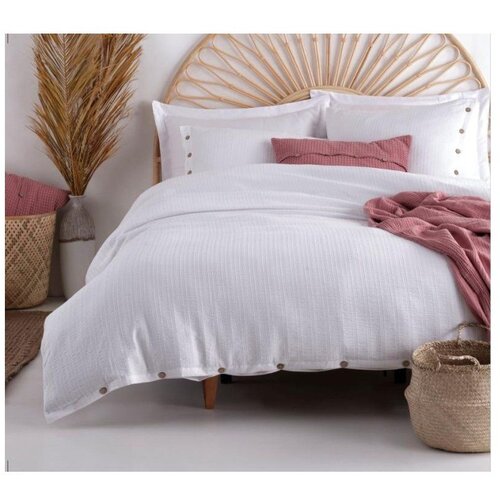 Mila Home Luxury Bela posteljnina za zakonsko posteljo/podaljšana iz renforce bombaža 240x220 cm Como Striped – Cene