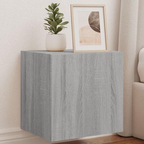 vidaXL Stenske TV omarice z LED 2 kosa siva sonoma 40,5x35x40 cm Cene