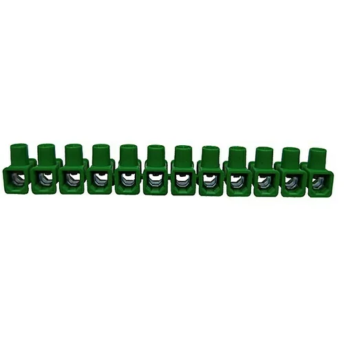 Ass Čahurasta stezaljka (Broj polova: 12 Kom., 2,5 mm² - 6 mm², Zelene boje)