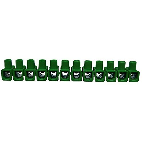 Ass Klema za doze (&amp;Scaron;tevilo polov: 12 kos, 2,5 mm&amp;sup2; - 6 mm&amp;sup2;, Zelena) Slike