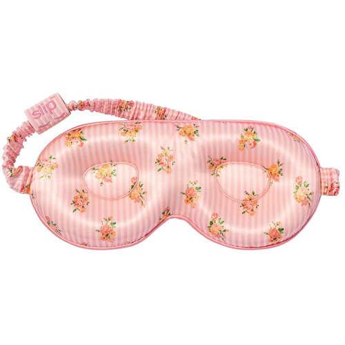 Slip Narančasta/ružičasta svilena maska za spavanje Contour Petal &amp;ndash; Slike