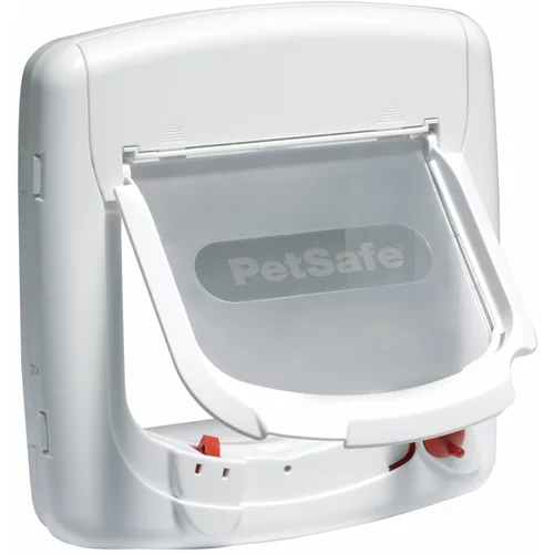 PetSafe Magnetna 4-smerna mačja loputa za vrata Deluxe 400 bela