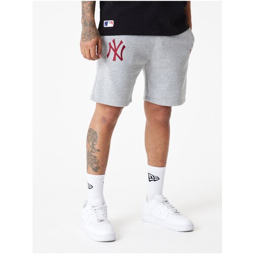 New Era Grey Men's Shorts League essentials shorts NEYYAN - Men's Cene