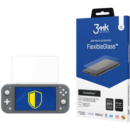 3mk Za&amp;scaron;titno hibridno staklo FlexibleGlass za Nintendo Switch Lite 2019 - Prozirna Slike