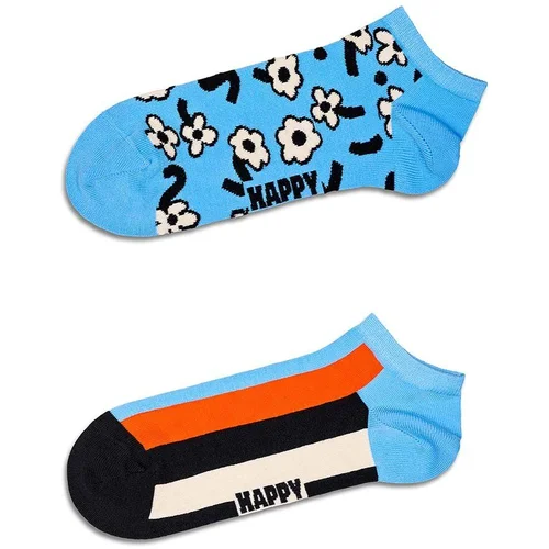 Happy Socks Čarape Blue Low Socks 2-pack