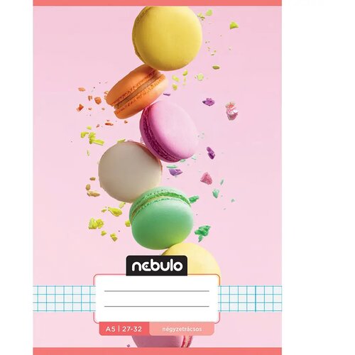 NEBULO bilježnica s uzorkom makarona, kvadratići, A/5, 27-32 Cene
