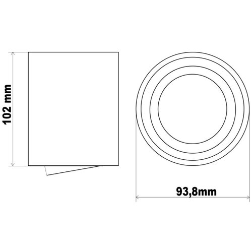  LED spot svetiljka TUBA 1xGU10/5W/230V 2700K crna Slike