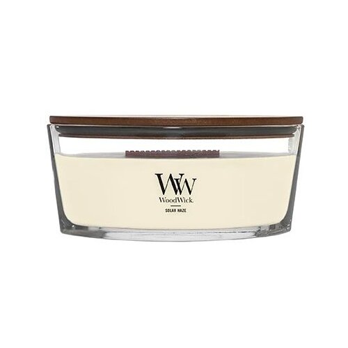 WoodWick Solar Haze di&amp;scaron;eča sveča z lesenim stenjem (hearthwick) 453 g Slike