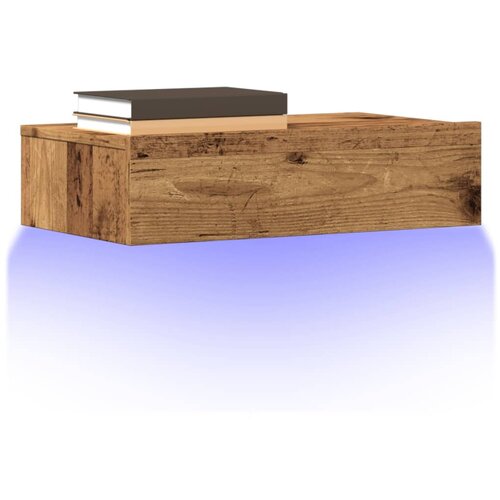 vidaXL TV omarica z LED lučkami 2 kosa starinski les 60x35x15,5 cm Cene