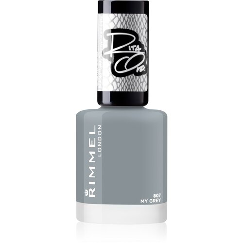 Rimmel London 60 Seconds By Rita Ora lak za nohte 8 ml odtenek 807 My Grey Cene