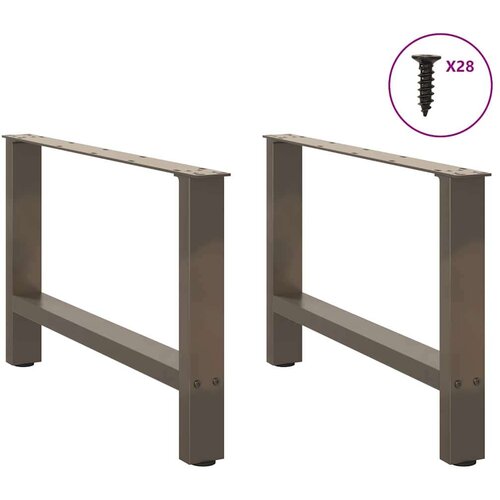  Noge za klub stolić prirodni čelik 2 kom 70 x (42-43) cm čelik - Prirodna 70 x (42-43) cm 2 1 Slike