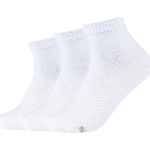 Skechers Nogavice 3PPK Basic Quarter Socks Bela