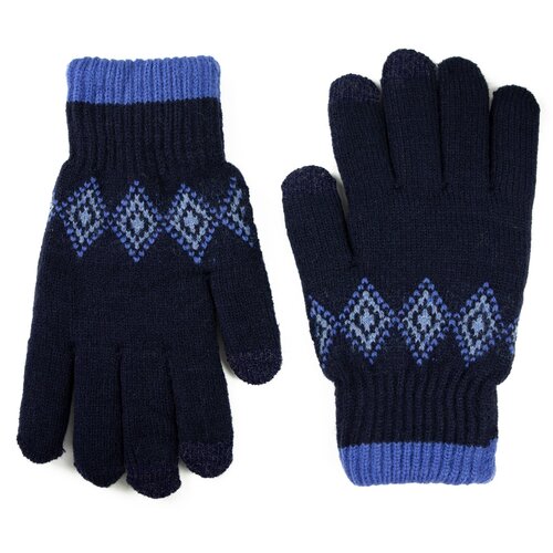 Art of Polo Man's Gloves Rk22233 Navy Blue Slike