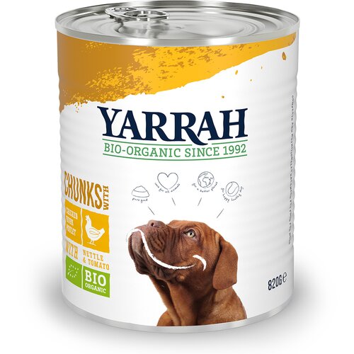 Yarrah Varčno pakiranje Bio mokra hrana v pločevinki 12 x 820 g - Me&amp;scaron;ano pakiranje Slike