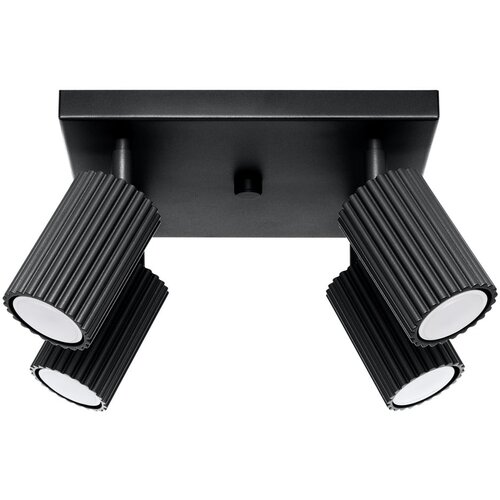 Nice Lamps Crna stropna svjetiljka 25x25 cm Gleam – Cijene