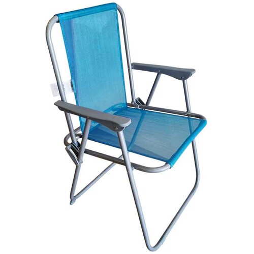  Sklopiva kamping i plažna stolica Svijetlo Plava Slike